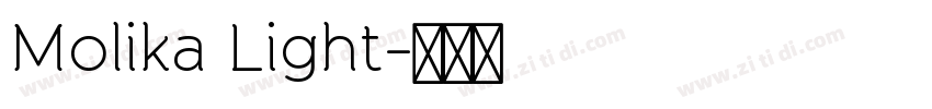 Molika Light字体转换
